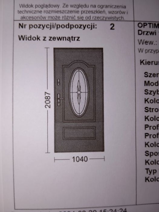 Drzwi frontowe weekend