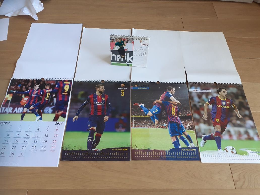 Kolekcja 5 kalendarzy FC Barcelona