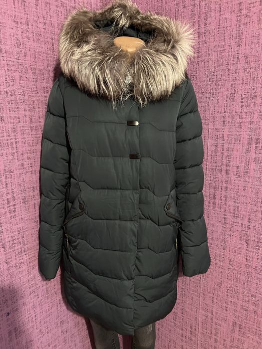 Женский зимний теплый пуховик пальто куртка курточка жіночий пуховик