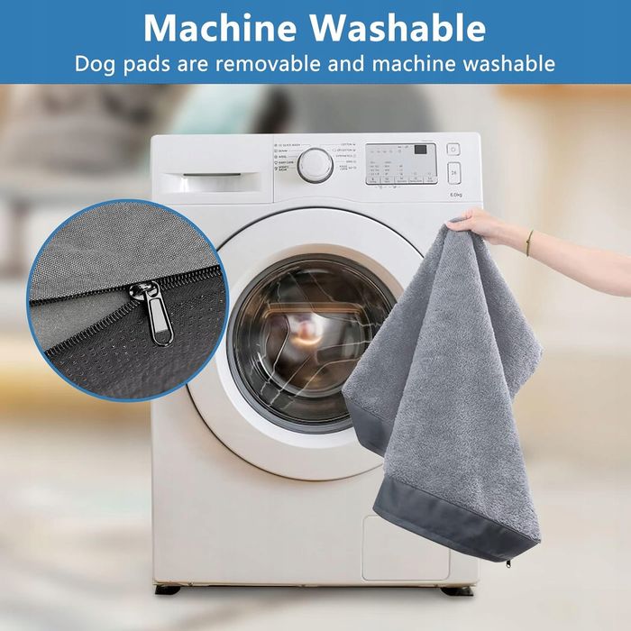 Ortopedyczne legowisko dla psów wodoodporna poduszka szara 104x74x10cm