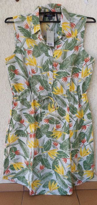 Платье летнее льняное Esmara, до колен, размер 40 (EUR/DE)