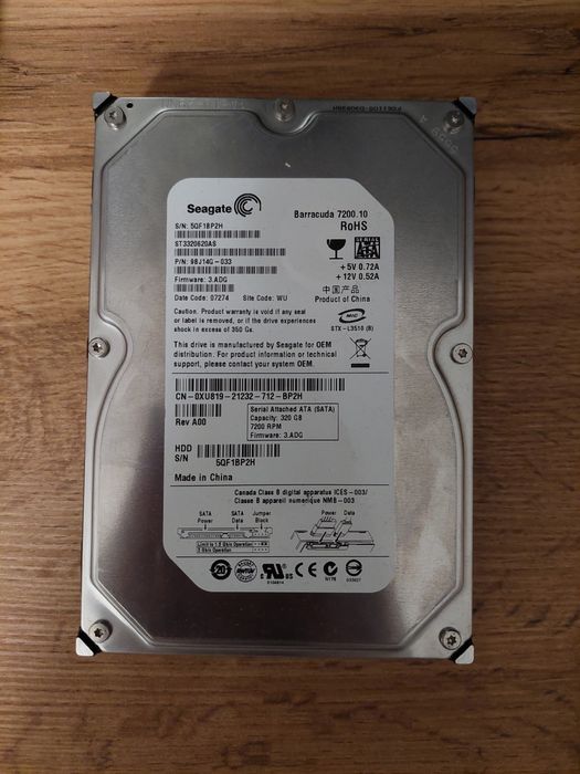 Dysk SATA 320GB Seagate 7200.10