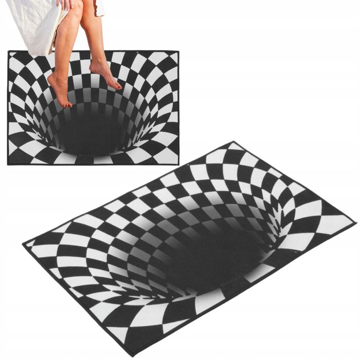 Dywanik Wycieraczka 3D Trójwymiarowa 60X40 Wewnętrzna Iluzja