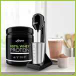 Liebfeld Elektryczny shaker proteinowy , 500 ml, stalowy kubek