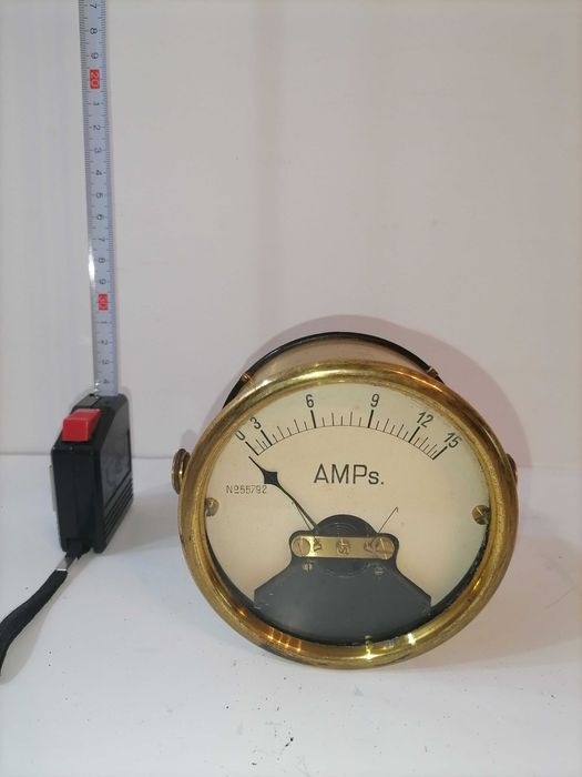 Amperimetro vintage de latão