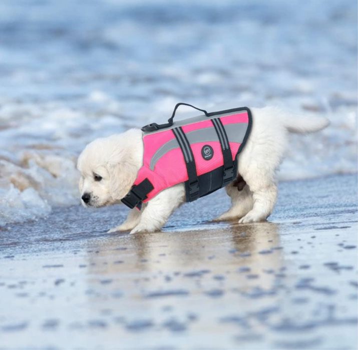 Kamizelka Ratunkowa Dla Psa Odblaskowa Z Uchwytem