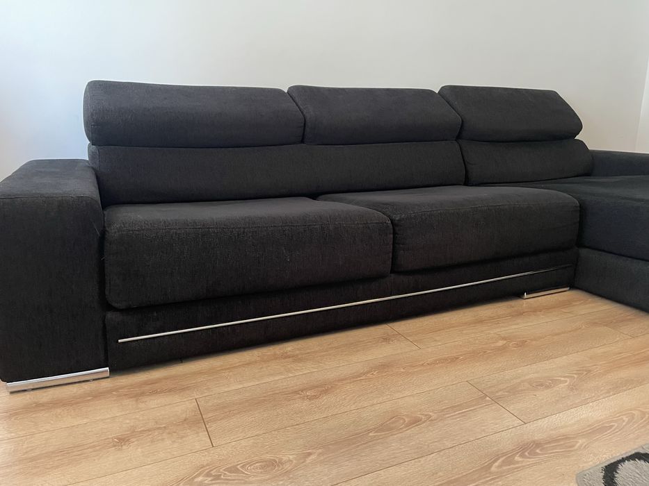 Sofa com chaise longue 4 lugares