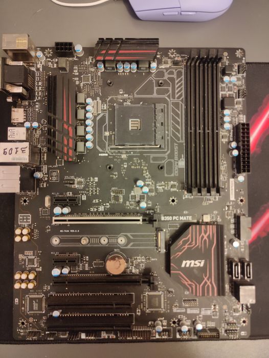 Материнская плата am4  msi b350 pc mete