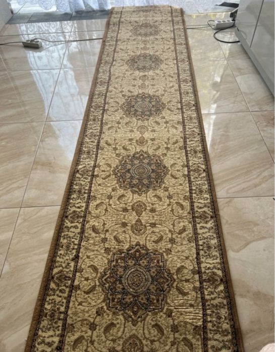 Miodowy kremowy chodnik 70x300 dywan