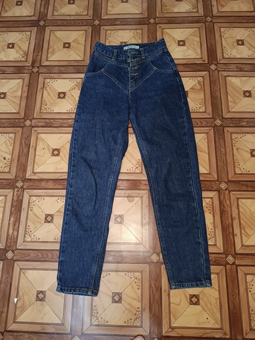 Джинси синие мом