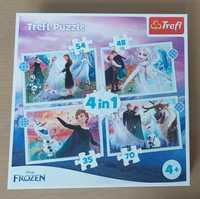 Puzzle Frozen 4w1 4 w 1 Trefl IDEAŁ Wa-wa