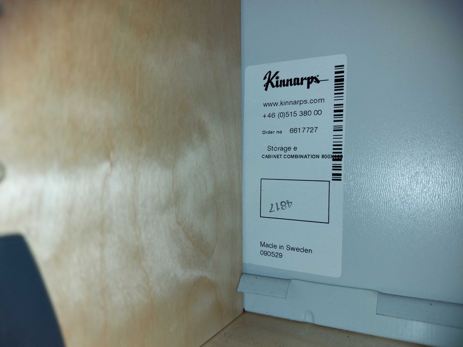 KINNARPS szafa aktowa z żaluzją 4 półkami r.80x199x40cm-dostawa gratis