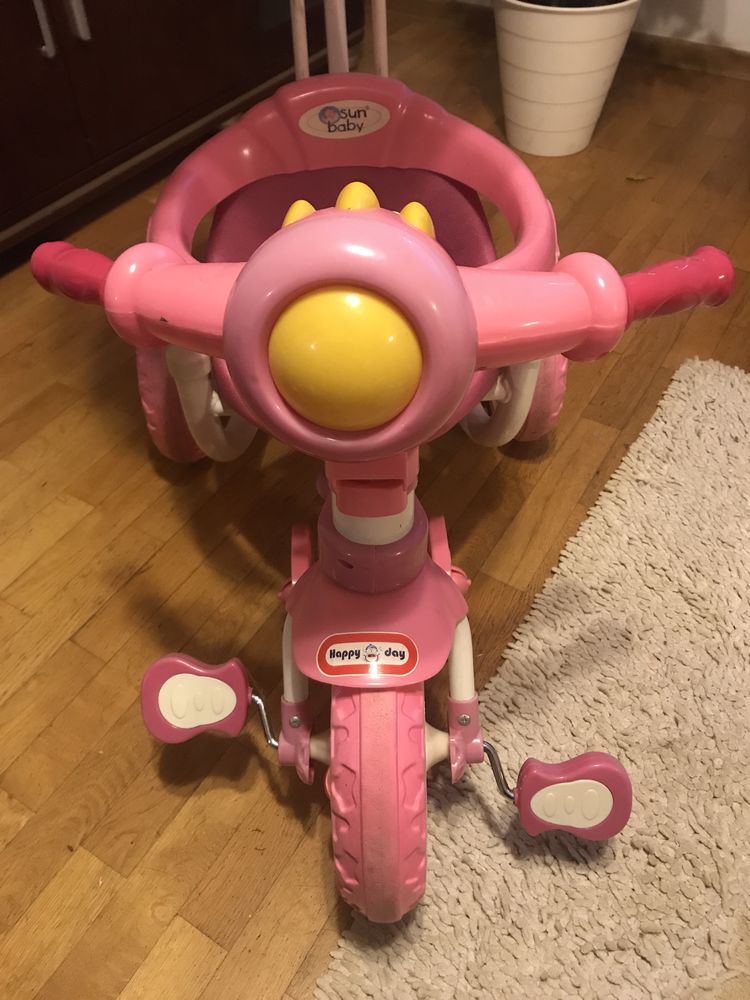 rowerek dziewczęcy różowy