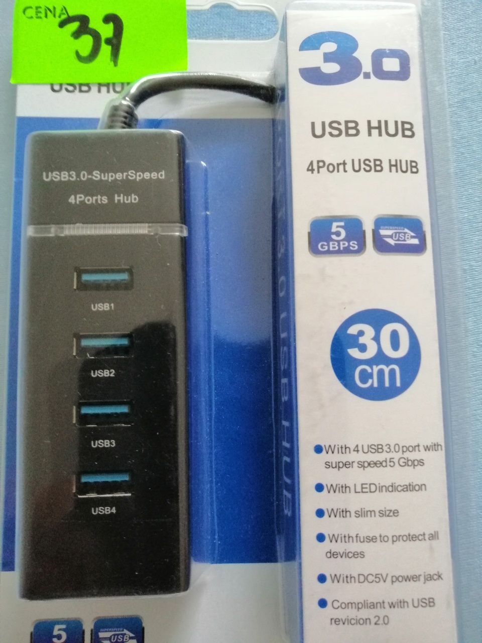 USB HUB x 4 wejście USB.