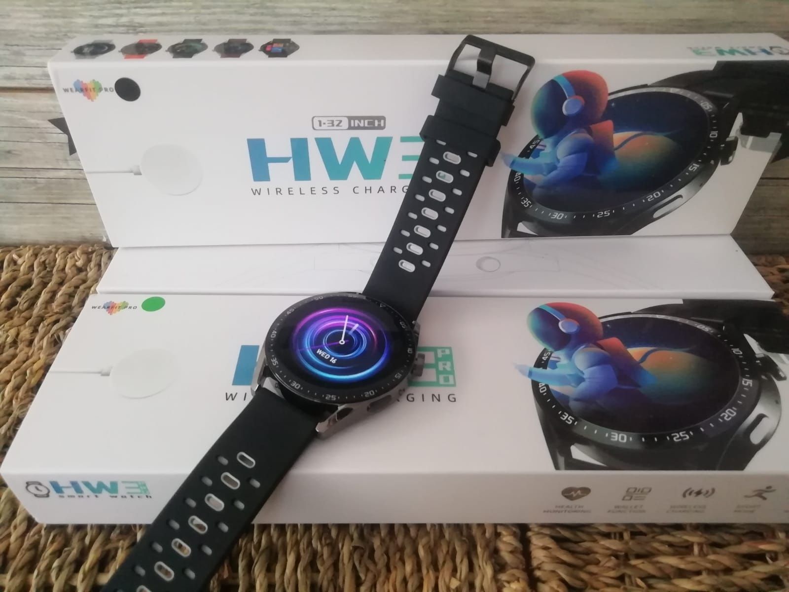 Hw3 Pro Smartwatch com chamadas (novo) preto cinzento