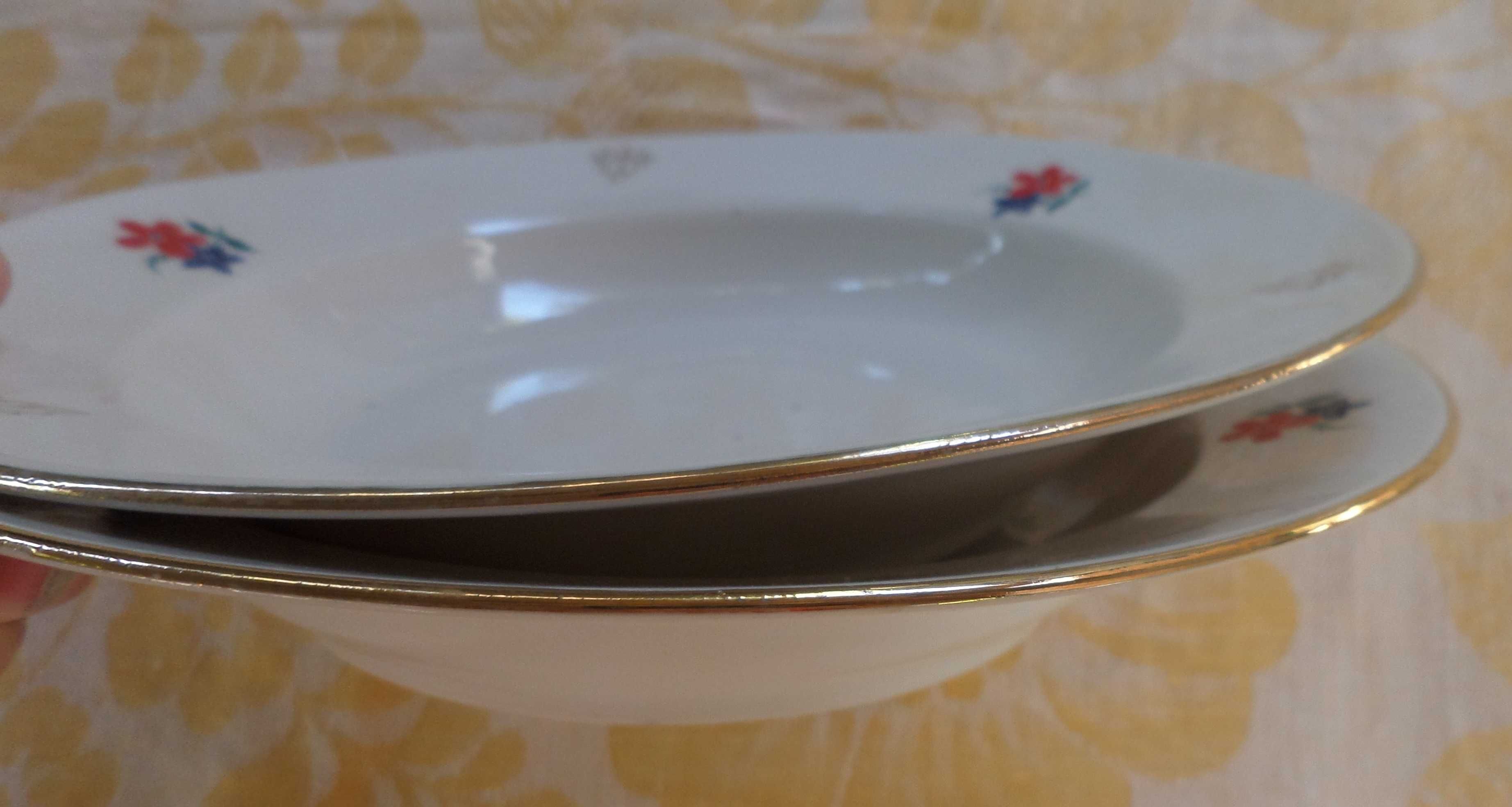 Новые красивые тарелки с позолотой. Суповые, обеденные, полупорц. СССР