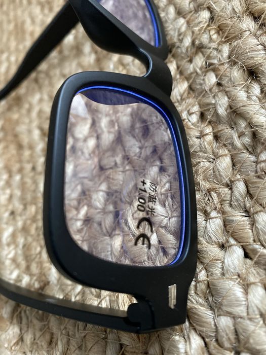 Okulary nowe, czarne oprawki