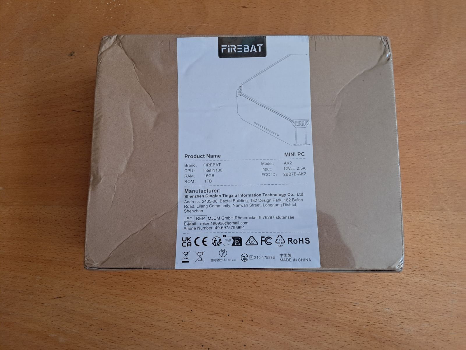 Міні ПК топ конфіг Intel N100 / 16Gb DDR4 / 1Tb SSD FIREBAT AK2 PLUS