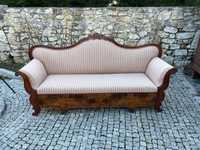 Sofa biedermeier ok 1850 r Ala ludwikowska kanapa antyk orzech