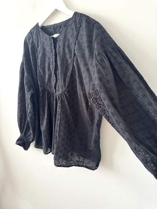 H&M haftowana bluzka oversize Boho