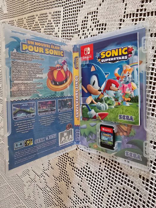 Jogo Nintendo Switch Sonic Superstars, estado impecável e completo