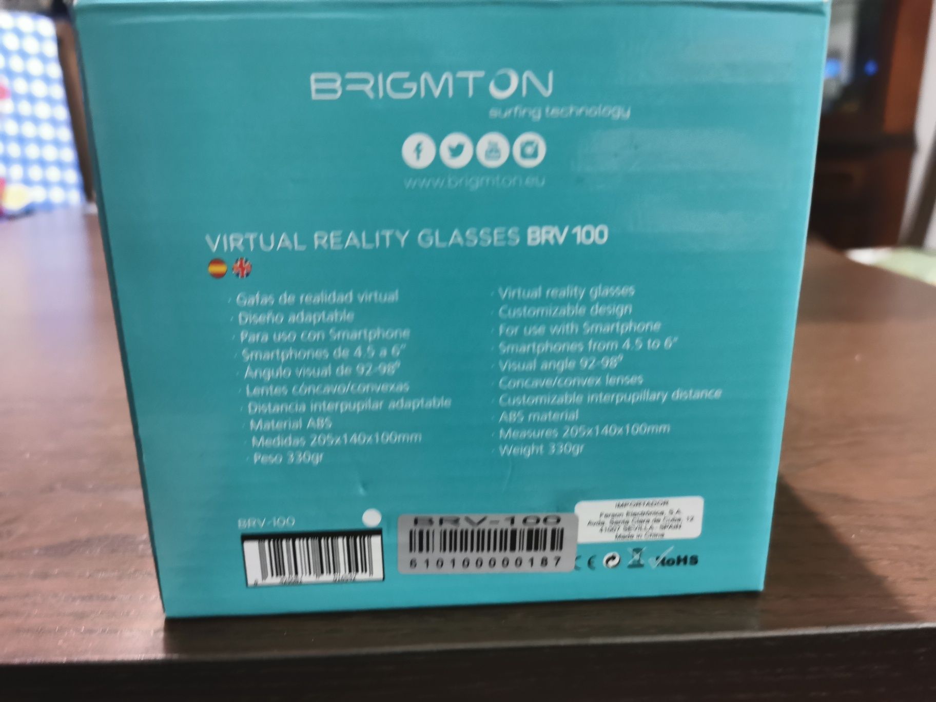 Oculos Realidade Virtual  para Telemovel