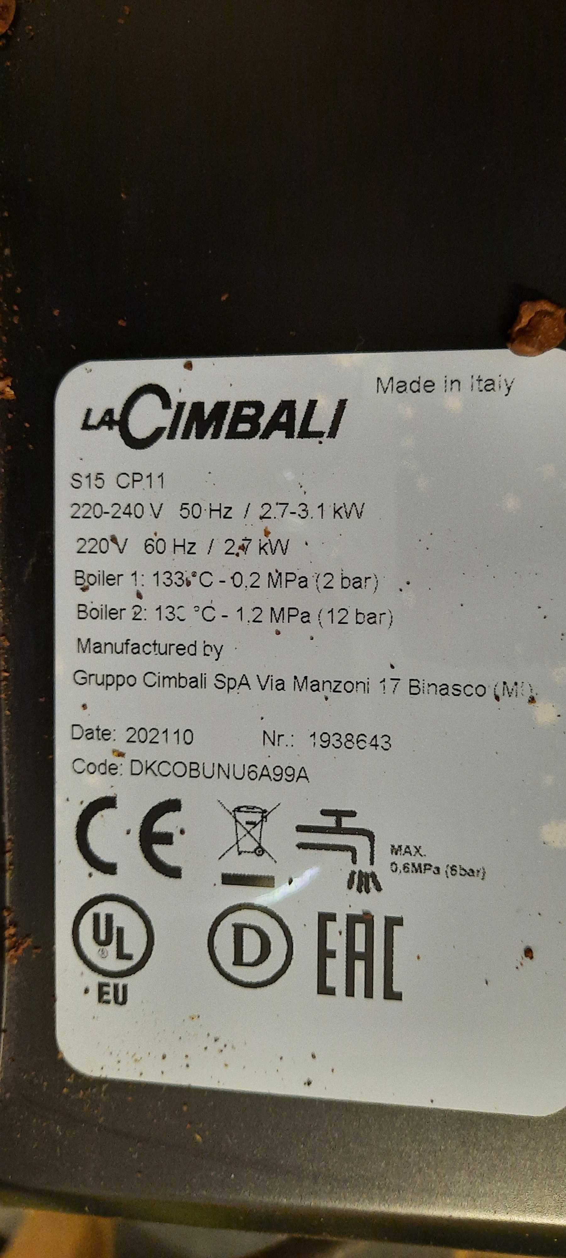 Automatyczny ekspres do kawy La Cimbali S15 CP11