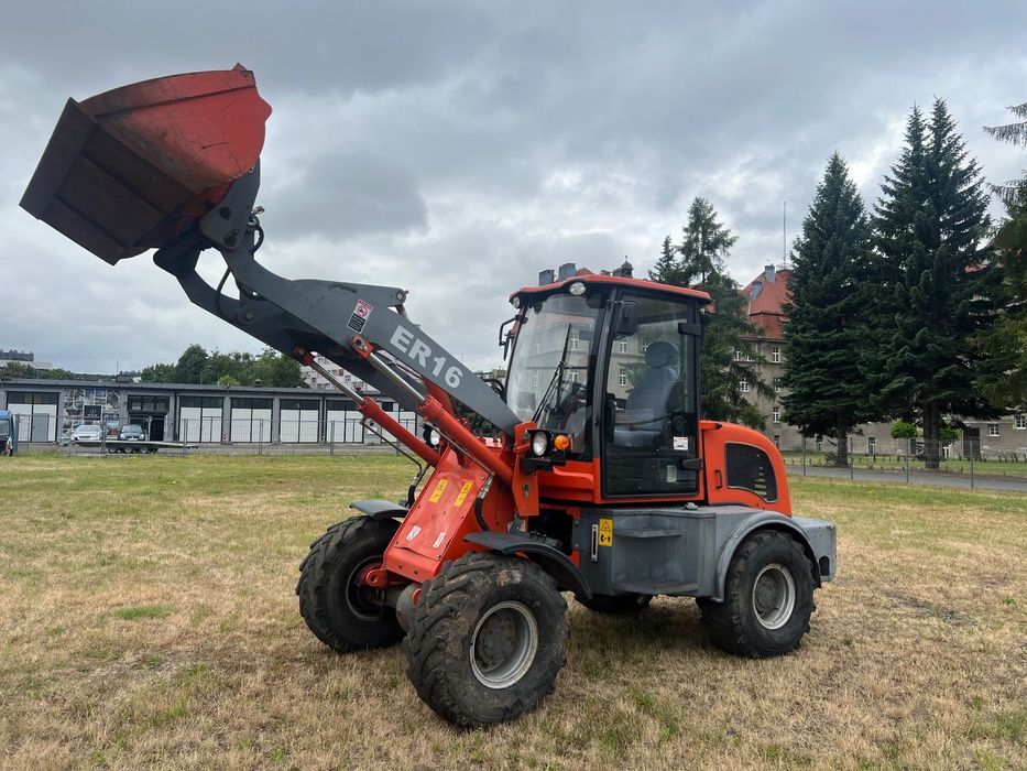 Everun ER16 Cat Terex JCB Case  ładowarka +chwytak do bel+łyzka 4x4 jak Nowa rok -2019