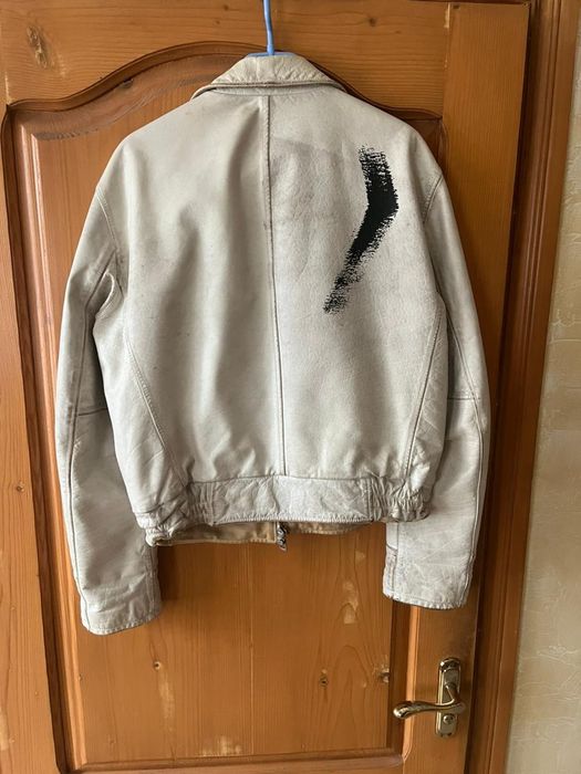 Винтажная кожанная куртка из Италии