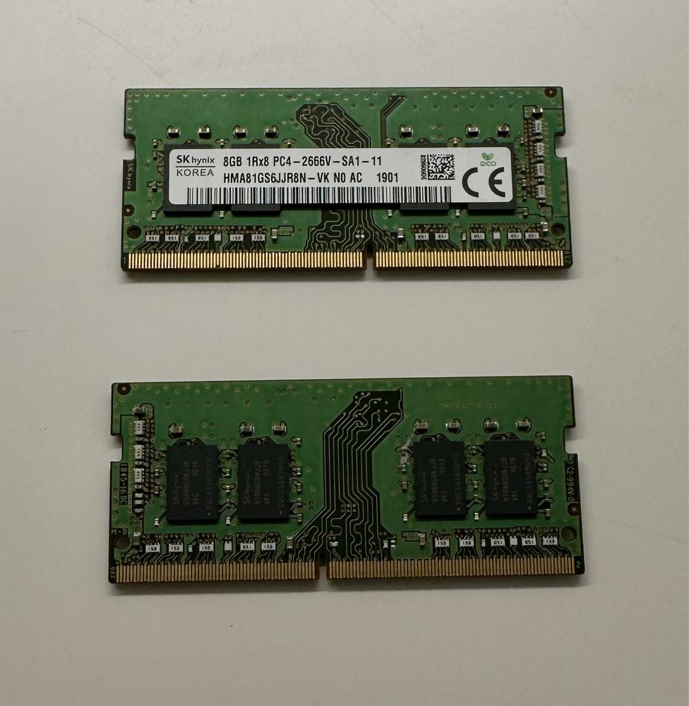2 x 8GB RAM 1Rx8 PC4-2666V-SA1-11