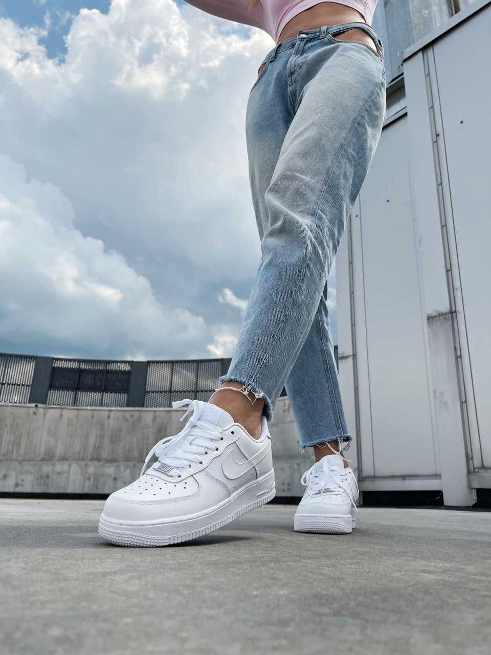 Женские кроссовки Nike Air force 1 low / Найк Аир Форс белые 37 38 39