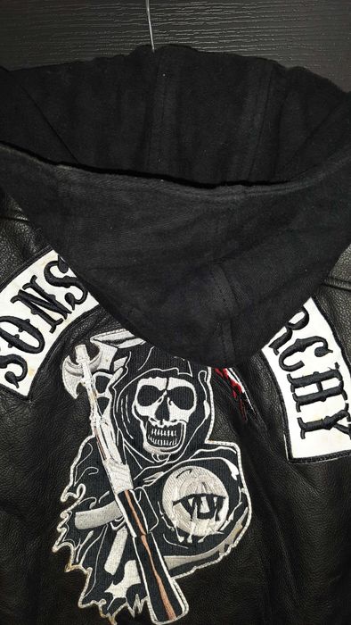 Шкіряна байкерська куртка "Sons of anarchy "
