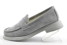 Жіночі замшеві лофери Loro Piana Сірі Код grey LP-T