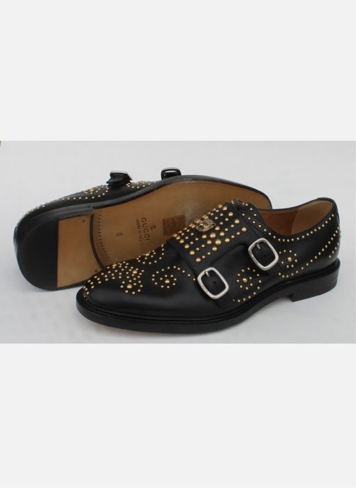 Туфлі GUCCI Double Monk Feline Tiger Монки