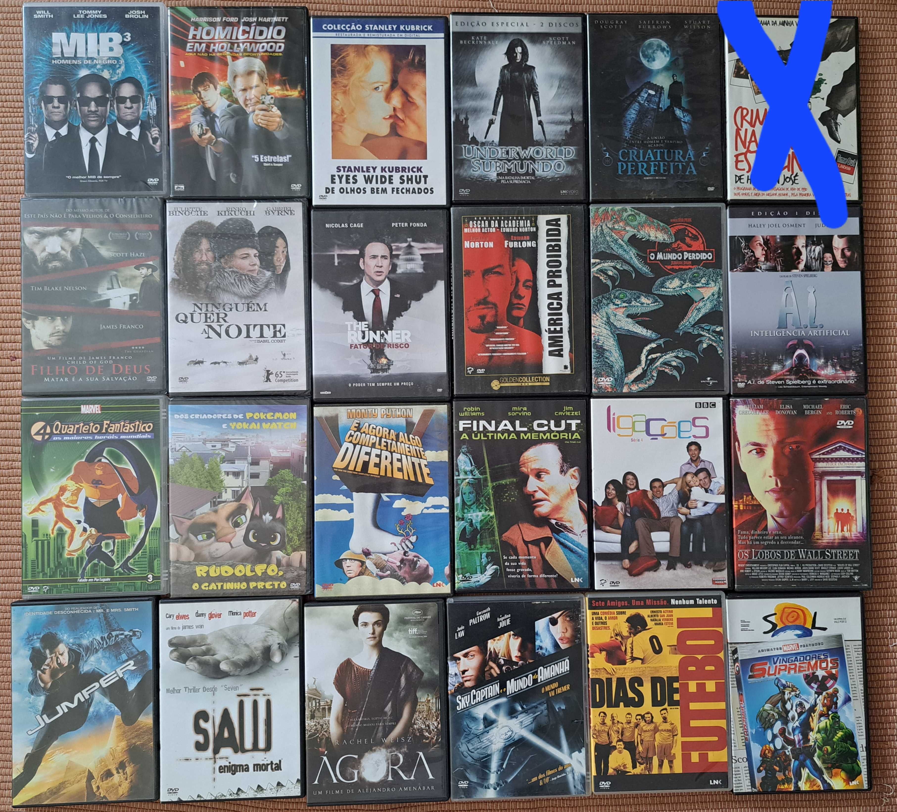 Dvds para venda 2 euros cada um