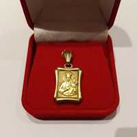 Medalik złoty 585 z Matką Boską