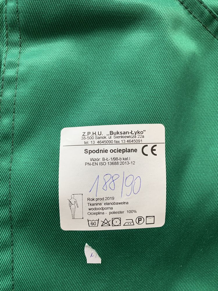 Zimowe spodnie robocze Buksan-Łyko 188/90