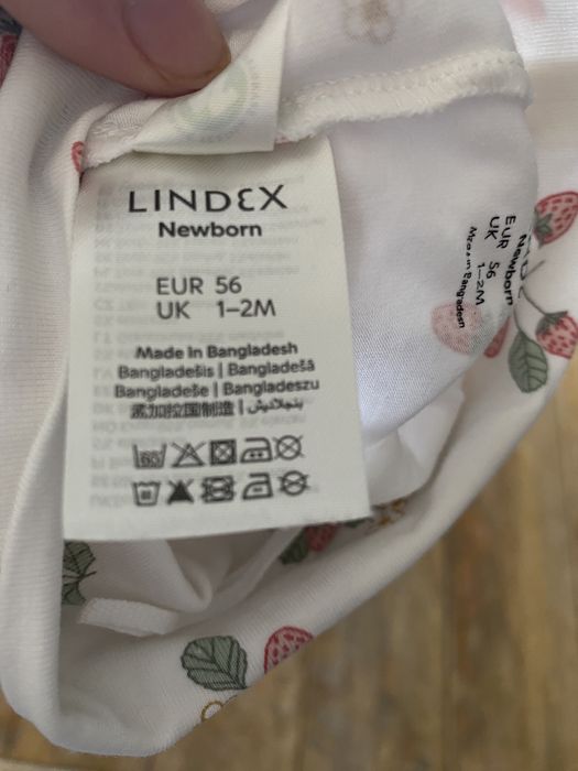 Nowe bawełniane legginsy niemowlęce Lindex 56cm