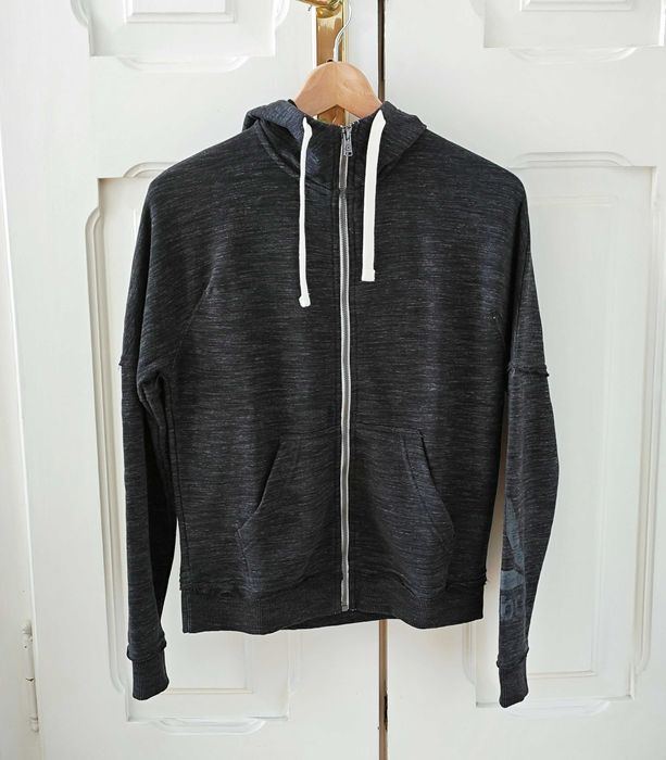 Casaco capuz Hoodie Reebok cinza antracite XS, como novo