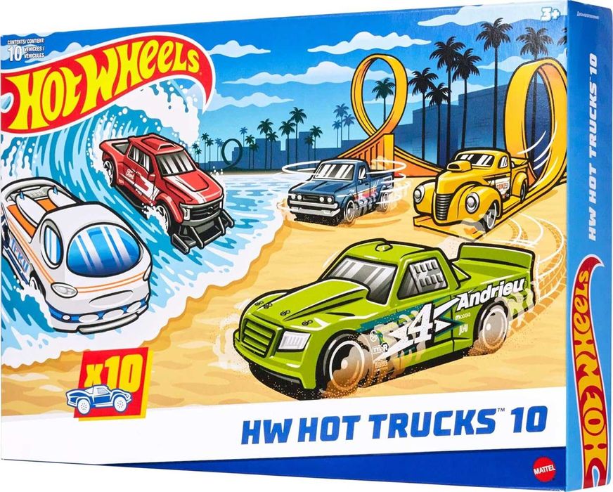 набір машинок Хот Вілс 10 шт Hot Wheels HYM97