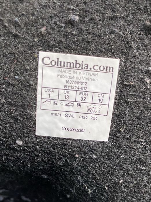 Зимові черевики Columbia чоботи, ботинки