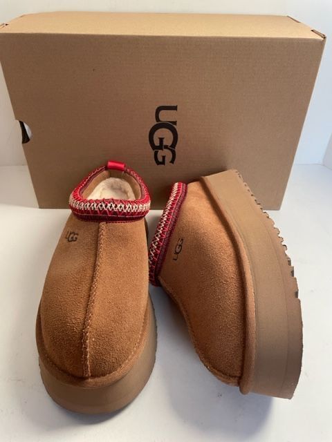 UGG australia tazz chesnut slipper угги рижі короткі натуральні