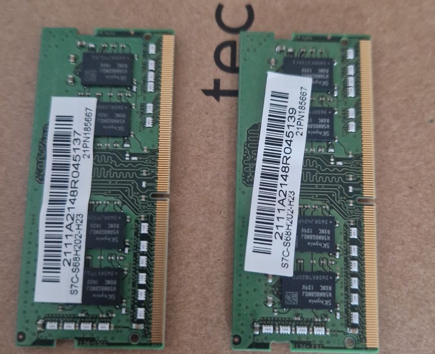 8GB 1Rx8 PC4 - 3200AA - SA2 - 11 ( 2 sztuki )