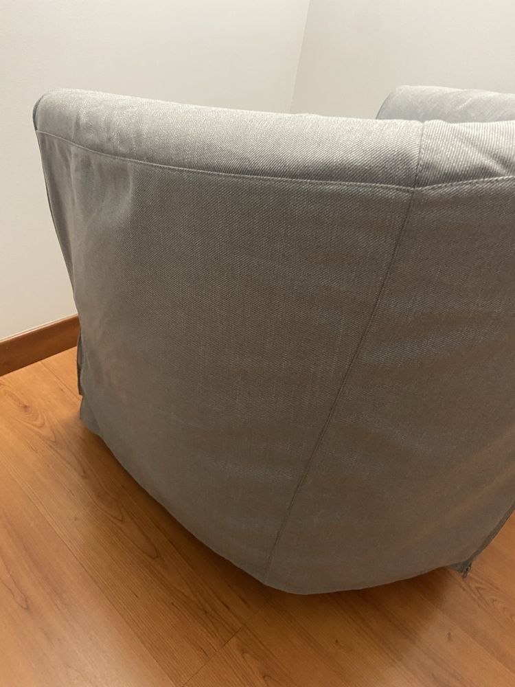 Cadeirão ikea cinzento semi novo