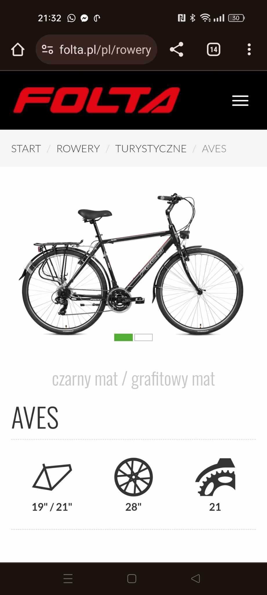 Rower męski Aves