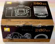 Nikon D80 kit (Corpo, Lente, Punho)