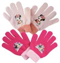 2-Pak Rękawiczki Dla Dziewczynki Na Jesień Myszka Minnie