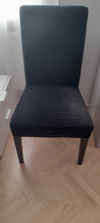 Krzesło Ikea antracyt czarny HENRIKSDAL/BERGMUND pokr. granat gratis