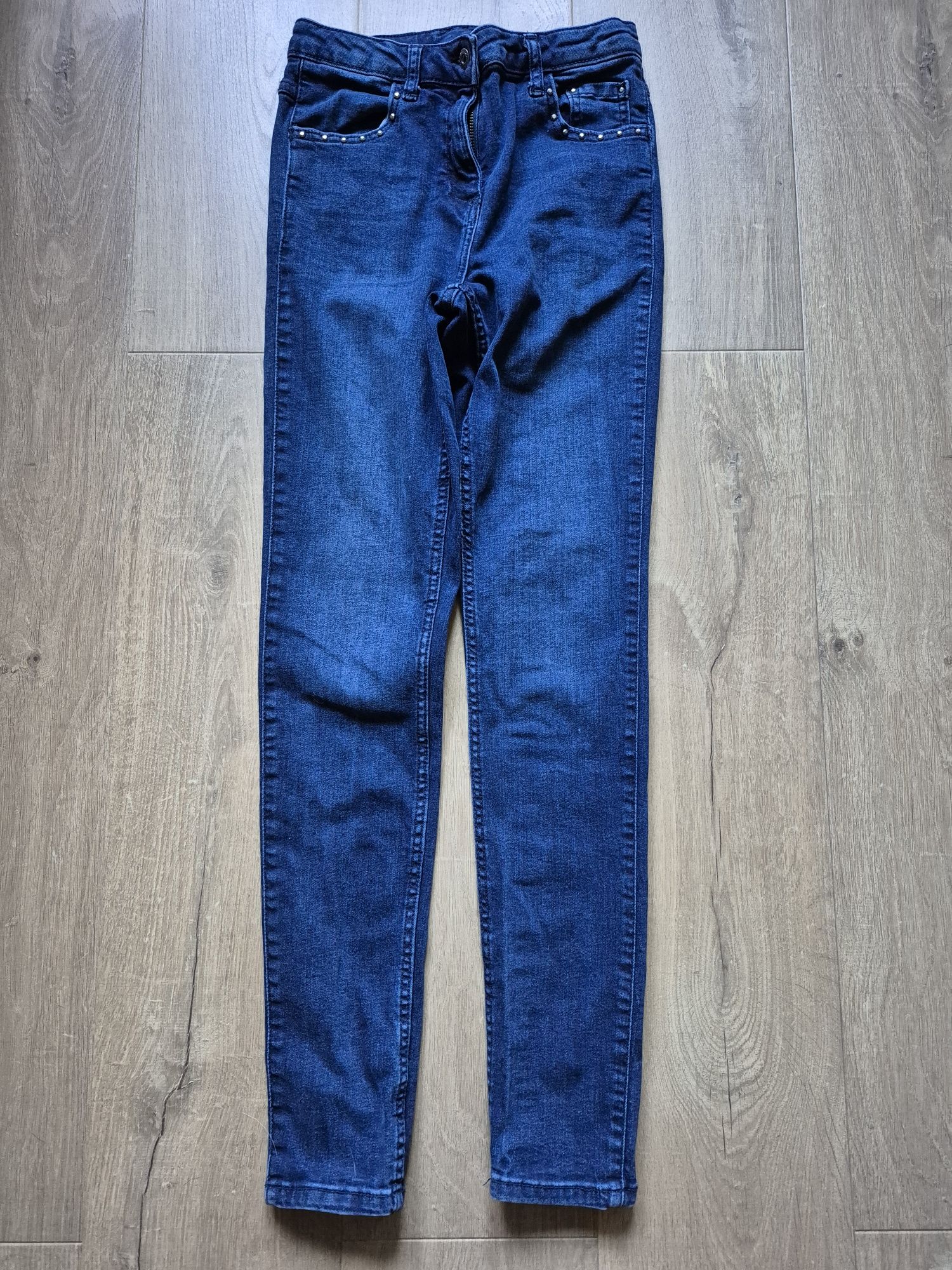 Jeansy granatowe, rurki, Coccodrillo r 158