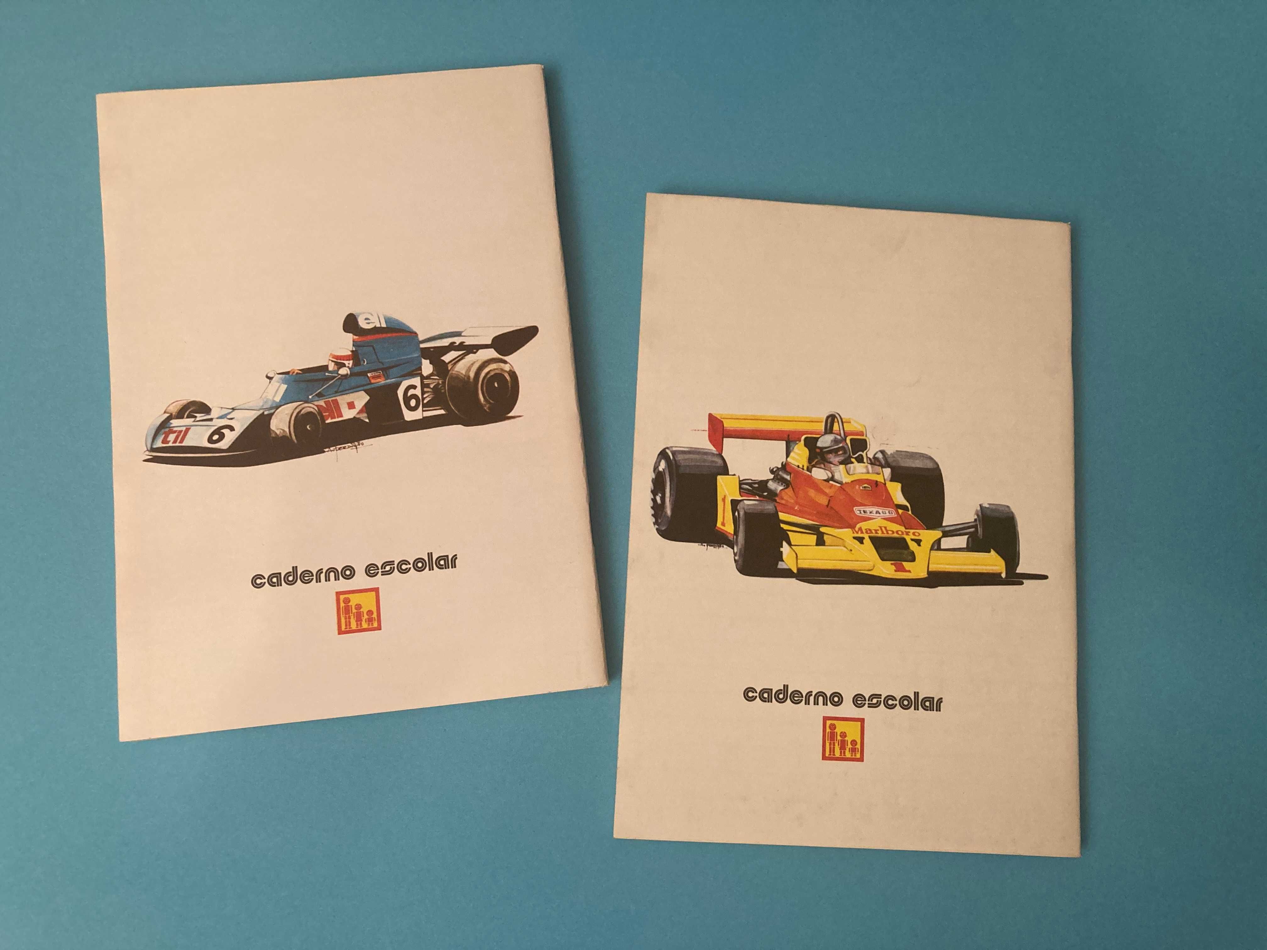 Colecção 4 Cadernos Escolares Grande Prémio F1 Formula 1 Anos 80